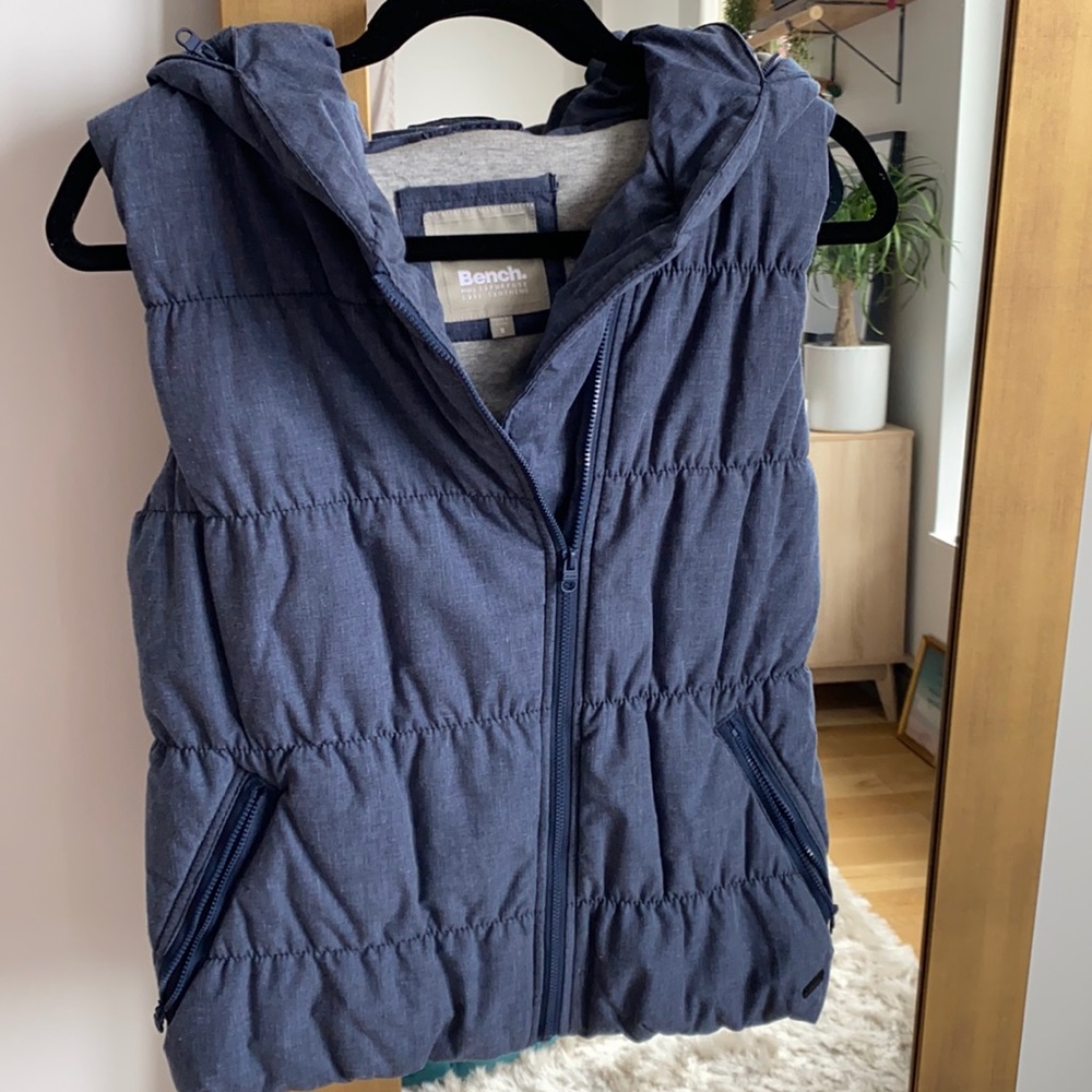 Hooded puffer vest